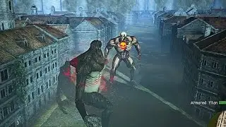 BEAST TITAN VS ARMORED TITAN Boss Fight - ATTACK ON TITAN 2: Final Battle 2K60FPS