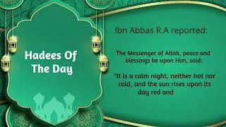 Ramzan Reflections | Hadiths Of The Day | Top Ramadan Hadiths | Daily Wisdom for the Holy Month