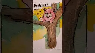 HELP 😃 My Dad is Painting all the #Pokemon - Jigglypuff from 1995 #pokemoncards #shorts