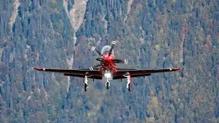 Thrilling Pilatus PC-21 High-Speed Overhead Pass at Axalp Fliegerschiessen [4K]