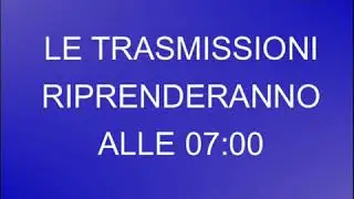 Конец и начало эфира (Rai 2 Италия,06.10.2010)