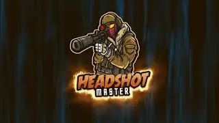 Headshot gaming logo animation.- After effects.-Motion graphic.
