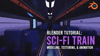 Create A Cyberpunk Train In 5 Minutes - Blender 2.8 Tutorial