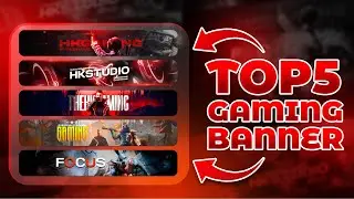 Top 5 Youtube Gaming Banners Pack | PSD Templates #4