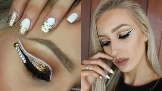 Ombre Gold Glitter Cut Crease Tutorial Collab With Bronte Jones!