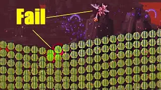 Terraria World of Rolling Cactus FAIL