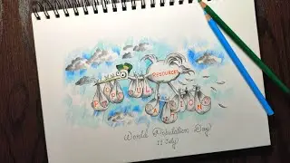 World Population Day Drawing / World Population Day Poster / World Population Day 2021