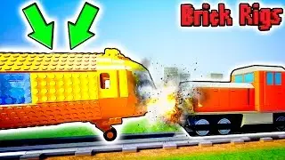 САМОЛЕТ VS ПОЕЗДА! СТРАШНАЯ АВАРИЯ В BRICK RIGS
