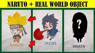 10 Karakter Naruto Chibi + Objek Dunia Nyata