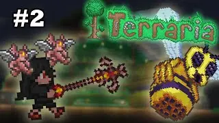 New buildings & Beaten Bee — Master Summoner Playthrough #2 — Terraria 1.4