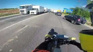 Что делают с байкером зимние покатушки, всем срать в подушку.... безопасности 8))