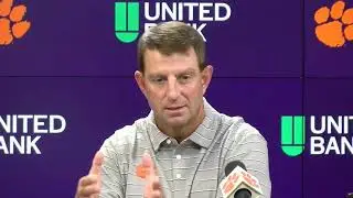 Dabo Swinney weekly news conference, pt. 3