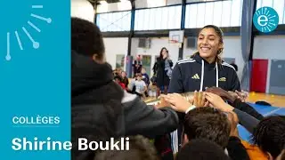 La championne olympique Shirine Boukli rencontre des collégiens