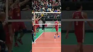 Klint Mateo scores off the block to secure set 2 for the Perpetual Altas!