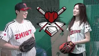 Son Naeun & Cha Eunwoo ❤ Moment 4 - Baseball Training