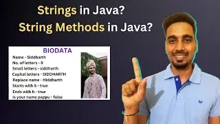 Strings in Java | String methods in Java | String method java | Demo
