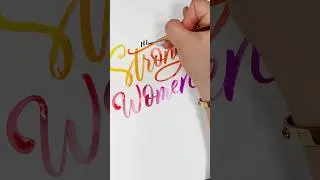 Strong Women 💪💕🧡💛 #fabercastell #art #shorts #inspiration #quotes #mothersday #watercolor