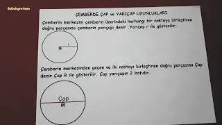 5.sınıf çember ve daire konu anlatımı ve sorular @Bulbulogretmen  