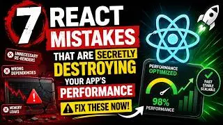 7 React Mistakes That Are Secretly Destroying Your App's Performance (Fix These NOW) | Tamil