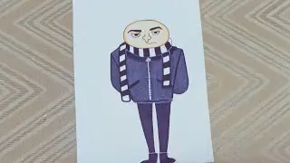 #youtube #art #drawing #cartoon #despicableme #gru easy way to draw gru from despicable me.