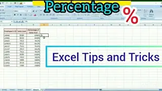Excel Tips to Percentage Rate #excel