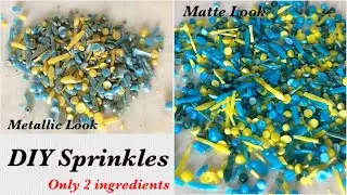 DIY Sprinkles | Confetti | Sprinkle Medley | Matte & Metallic Sprinkles | Easy Homemade Sprinkles