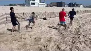 Resistance Band Sprints on the Beach! Conditioning for MMA 