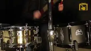 Pearl JJ1365 Steel 13x6,5 vs.Yamaha SD-4455 Brass 14x5,5