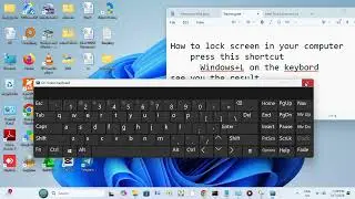 how to lock screen by  keyboard shortcut