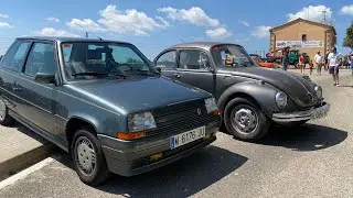 Concentracion de clasicos en L’Espunyola con mi Renault 5 Baccara