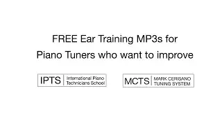 Listen to these 2 minutes a day to improve your piano tuning skills.