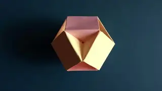 Мини кусудама оригами • Как сделать простую оригами кусудаму из бумаги • Origami Kusudama [Без Клея]