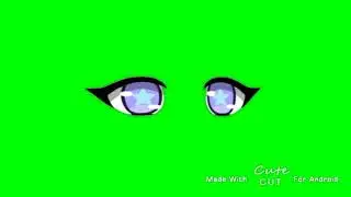 Free Blinking Eyes Green screen || Read Desc.