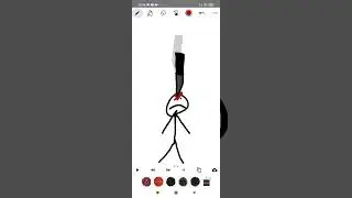 анимация падения ножа на стикмена