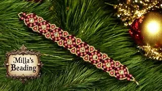 Christmas Eve 3 Beading Bracelet 💎 #beadingtutorials #beading #christmas #artesanato #artesania