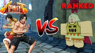 ACE & LUFFY Taking Over 2v2 RANKED In Fruit Battlegrounds...(ROBLOX)