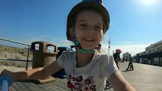 Ocean City NJ boardwalk bike ride start to finsh