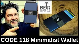 Code 118 Minimalist wallet. Premium Automatic Smart Wallet - RFID Blocking [563]
