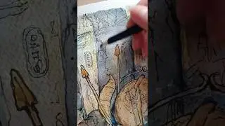 tomb🌅#art #artist #music #ancientegypt #watercolor #environment