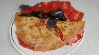 Тортилья, очень быстрый и вкусный перекус!