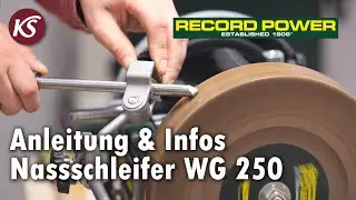 Record Power WG 250 - Günstiger Nassschleifer der alles kann, von der Axt bis zum Drechselmesser