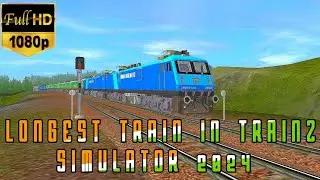 Longest Train in Trainz Simulator 2024 - RECORD BREAKING JOURNEY!