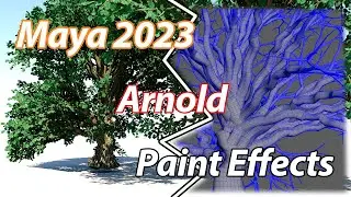 Como renderizer paint effects con Arnold en Autodesk Maya 2023