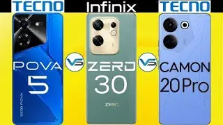 Infinix Zero 30 4G VS Tecno Pova 5 4G VS Tecno Camon 20 Pro 4G