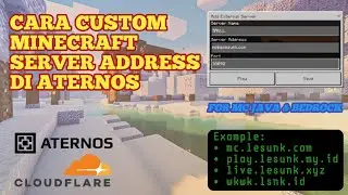 Cara Custom Domain Server Address Aternos Minecraft dengan Cloudflare