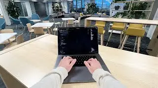 Day in the Life of a Software Engineer - First Person View - Coding in another office 👨‍💻