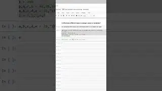 2.61 What are the different ways to assign value to variables? 
