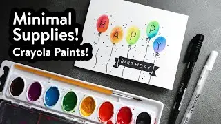 Easy DIY! Making a Birthday Card with Minimal Supplies