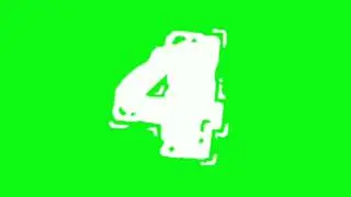 5 to 1 Number Countdown Green Screen | Green Apple Fx