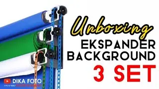 UNBOXING Tiang Ekspander Background 3 Set Tiang Pas Foto Ekspander 4 set